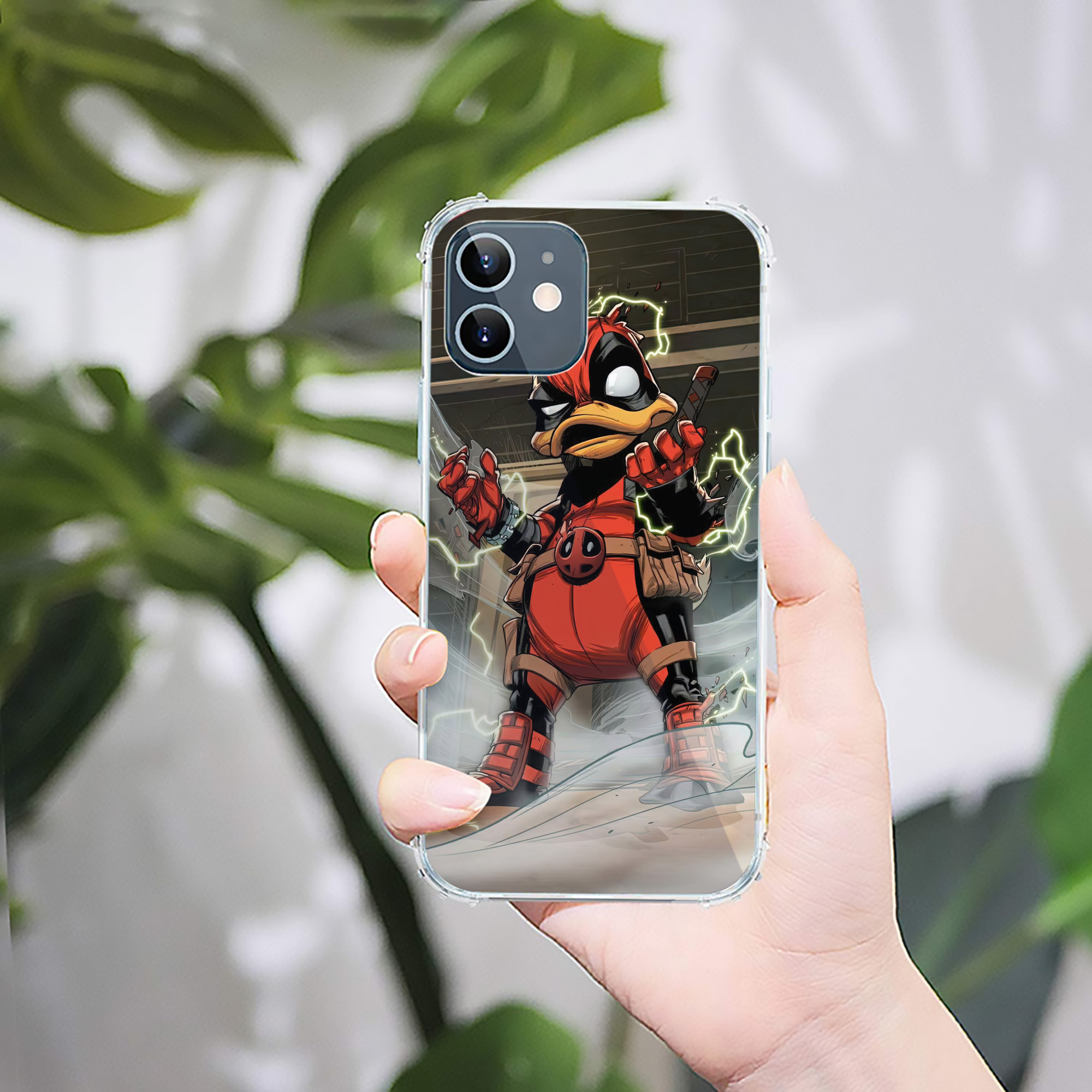 （画像用） Deadpool デッドプール 【iPhone 12シリーズ対応】透明スマホケース（クリアソフトケース）